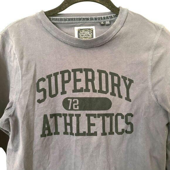 SUPERDRY Athletics Slim Fit Long Sleeve Navy Sz 6 - Picture 4 of 5